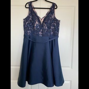 City chic beaded cocktail dress